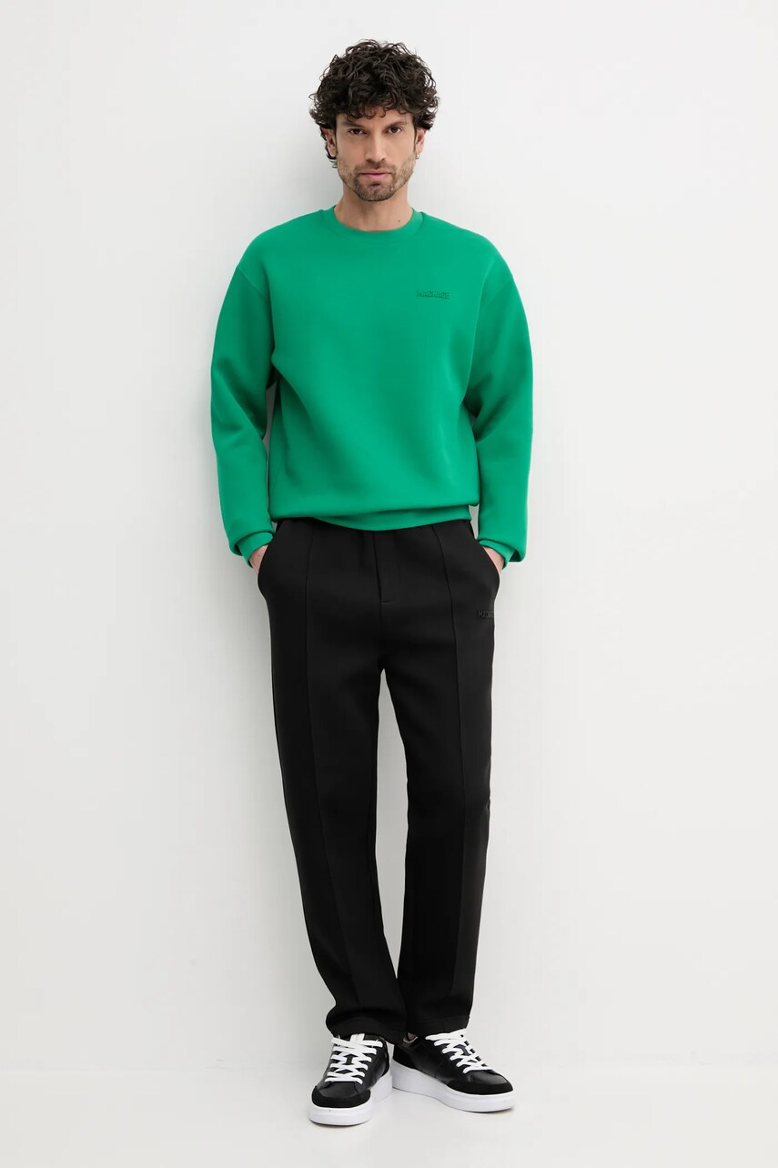 Кофта MACKAGE чоловіча колір зелений однотонна JULIAN