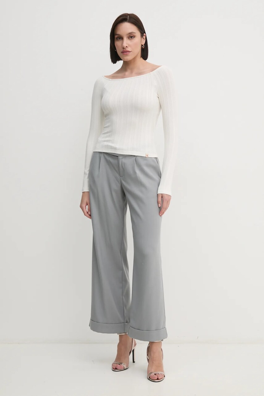 Лонгслів Calvin Klein Jeans жіночий колір бежевий J20J224992
