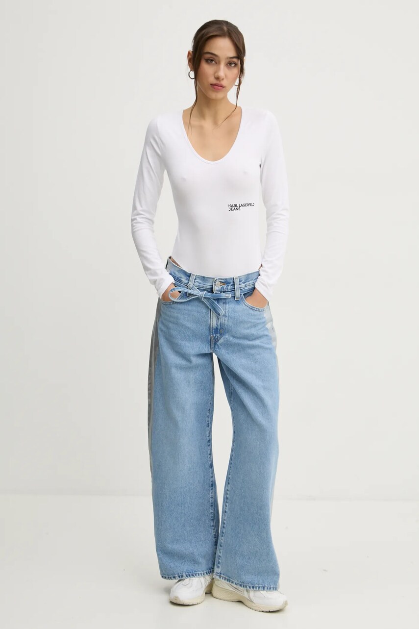 Боді Karl Lagerfeld Jeans жіноче колір білий A1W17007