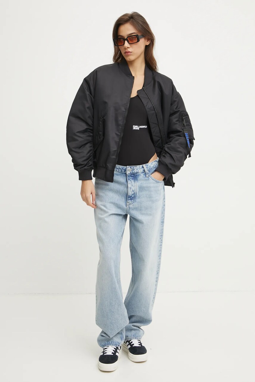 Боді Karl Lagerfeld Jeans жіноче колір чорний A1W17007