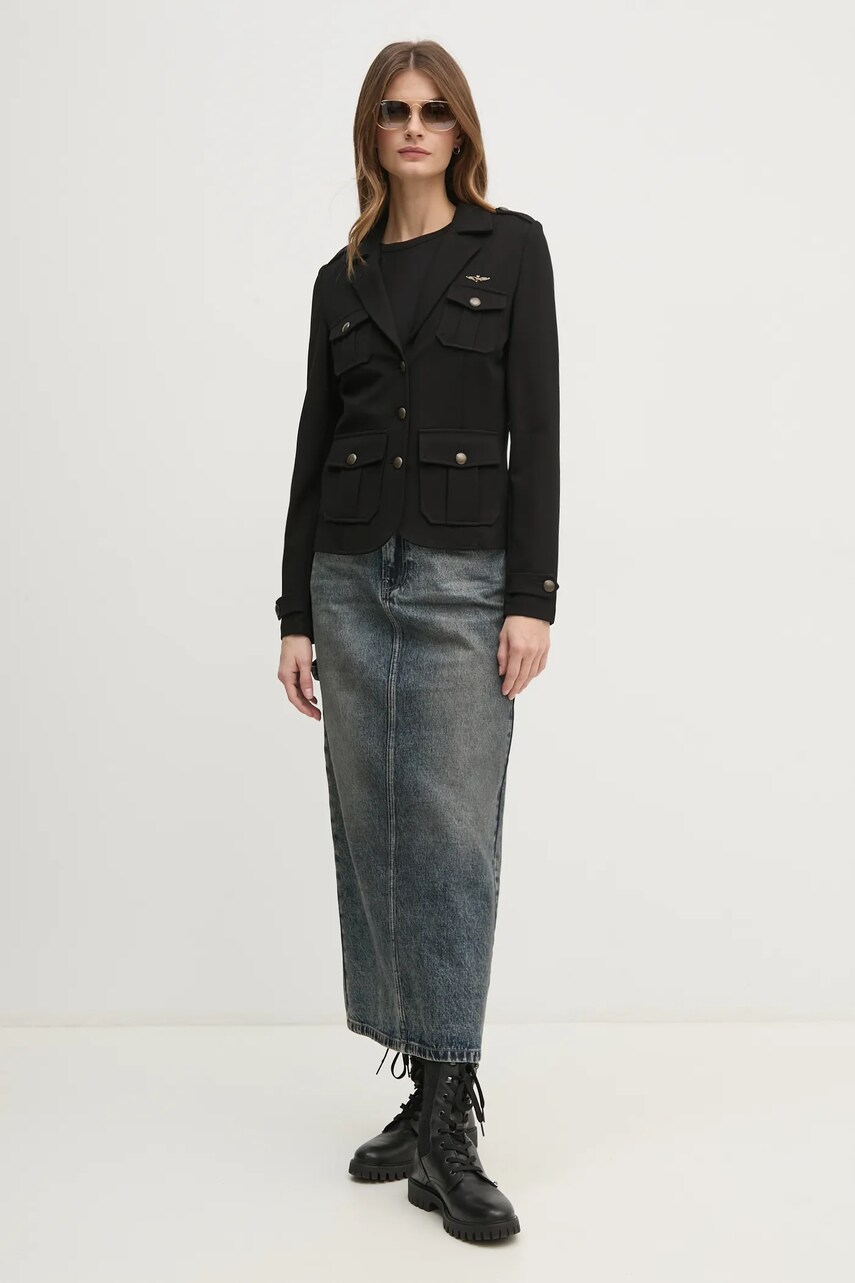 Блузка Pepe Jeans LOLA жіноча колір чорний однотонна PL505986