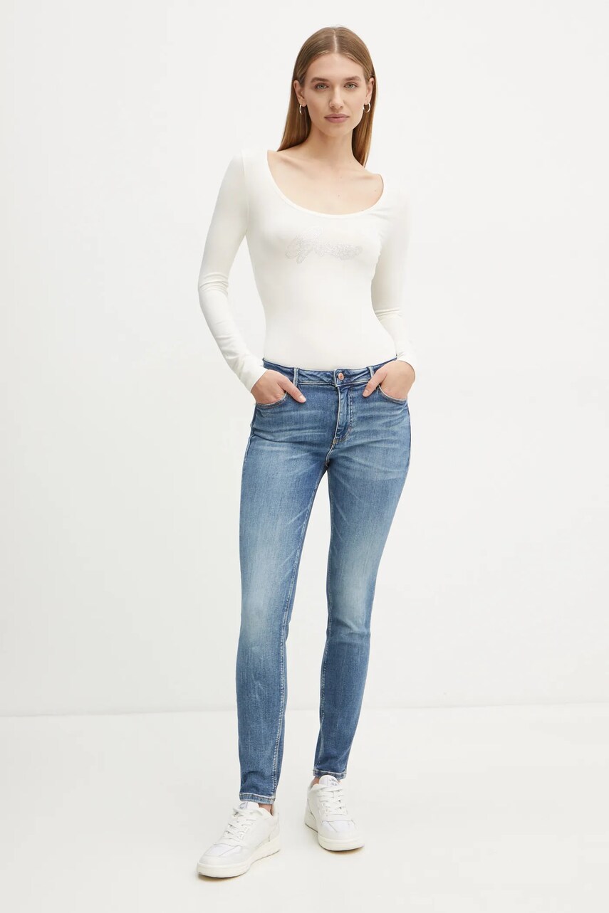 Боді Guess EMMY колір бежевий W5RP00 K68D2