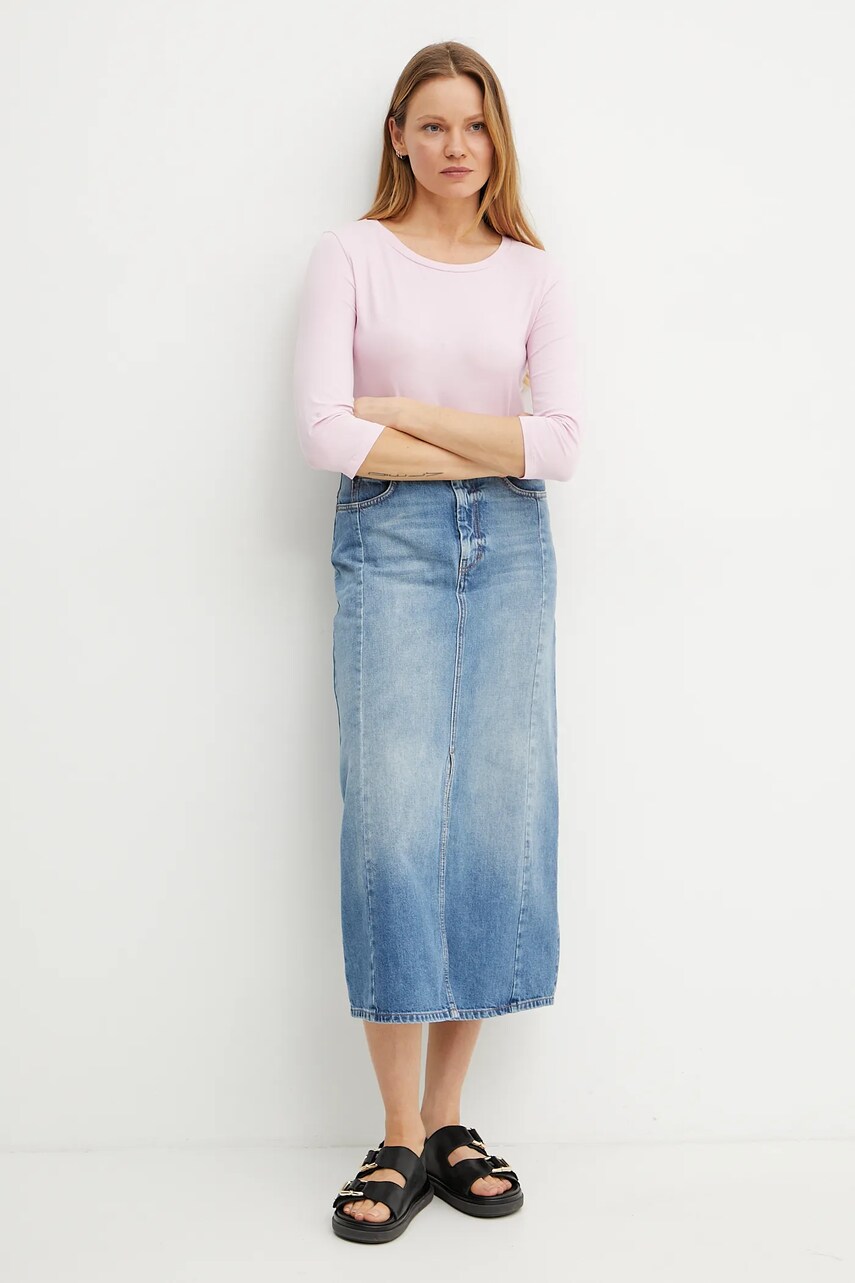 Лонгслів Weekend Max Mara колір рожевий 2515971021600