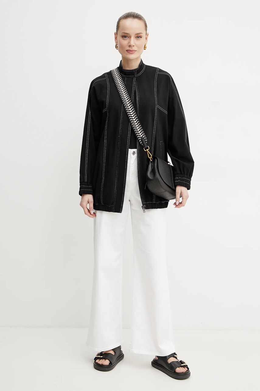 Лонгслів Weekend Max Mara колір чорний 2515971021600