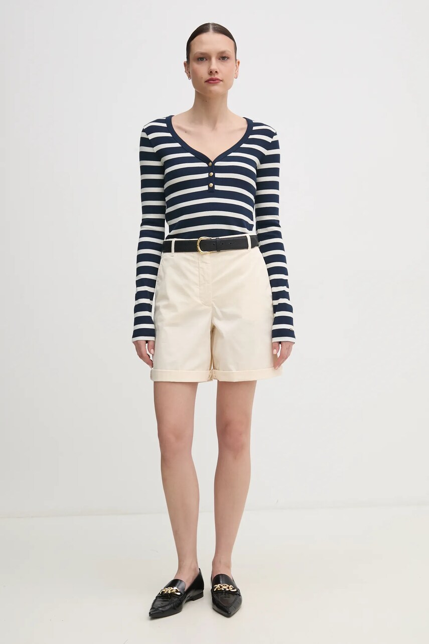 Лонгслів Tommy Hilfiger колір синій WW0WW43905