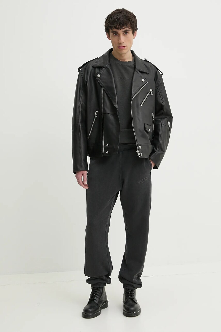 Бавовняний лонгслів G-Star Raw колір чорний однотонний D25965-D895