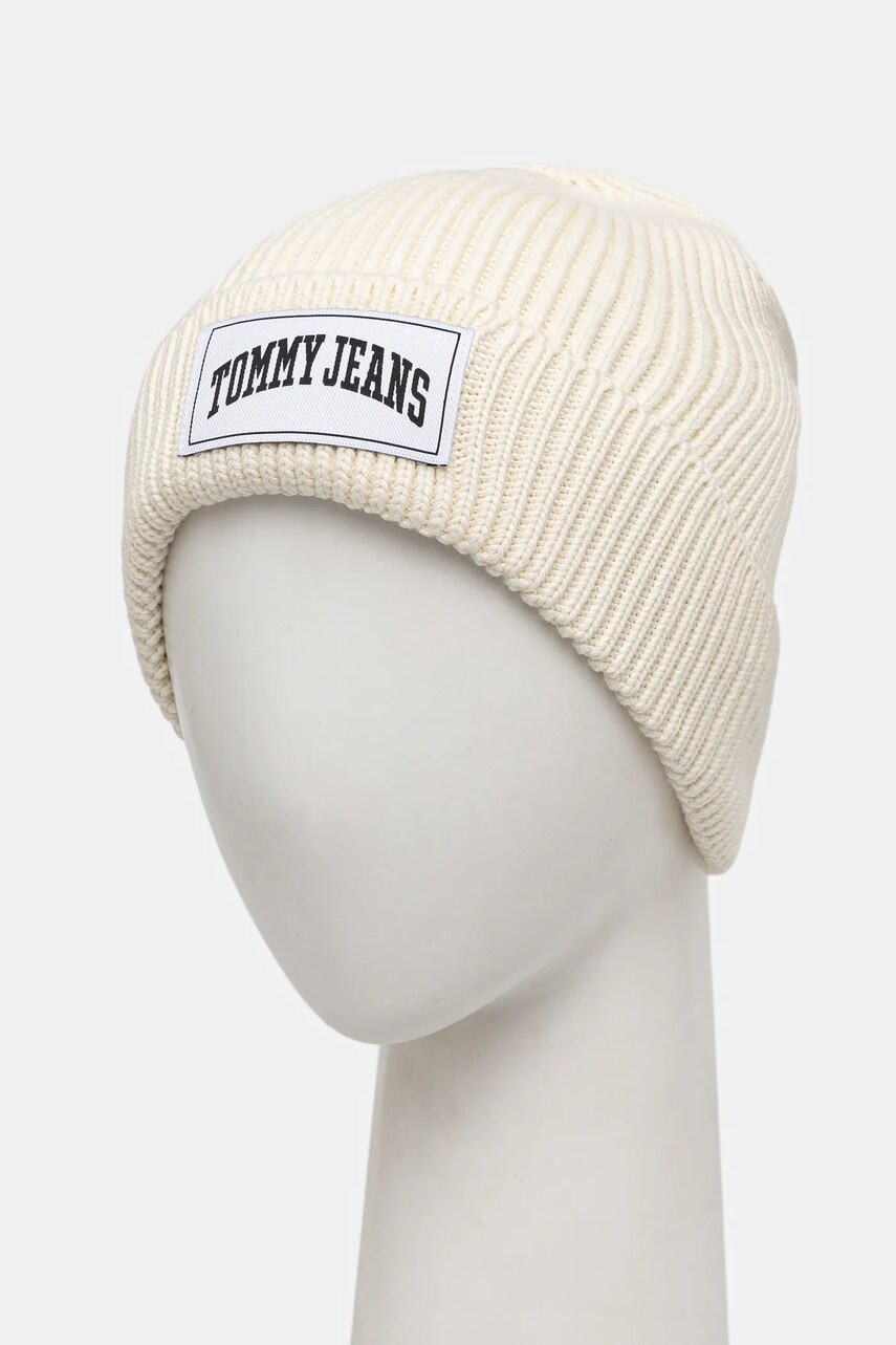 Шапка Tommy Jeans колір бежевий  AW0AW16993
