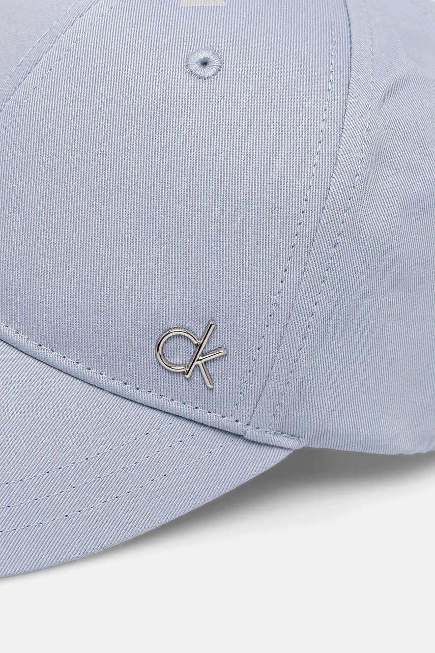 Бавовняна бейсболка Calvin Klein колір чорний з аплікацією K60K613102