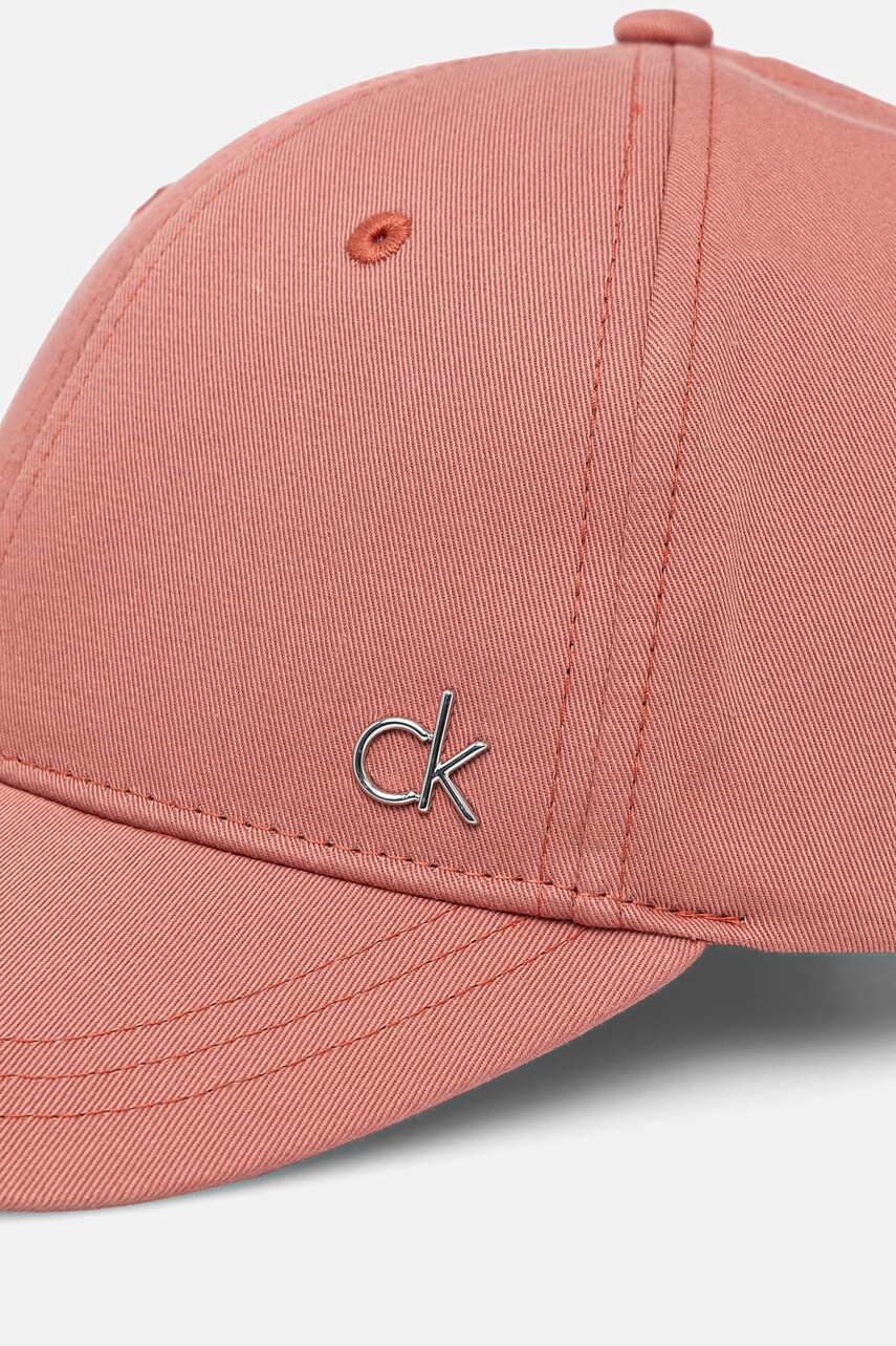 Бавовняна бейсболка Calvin Klein колір чорний з аплікацією K60K613102