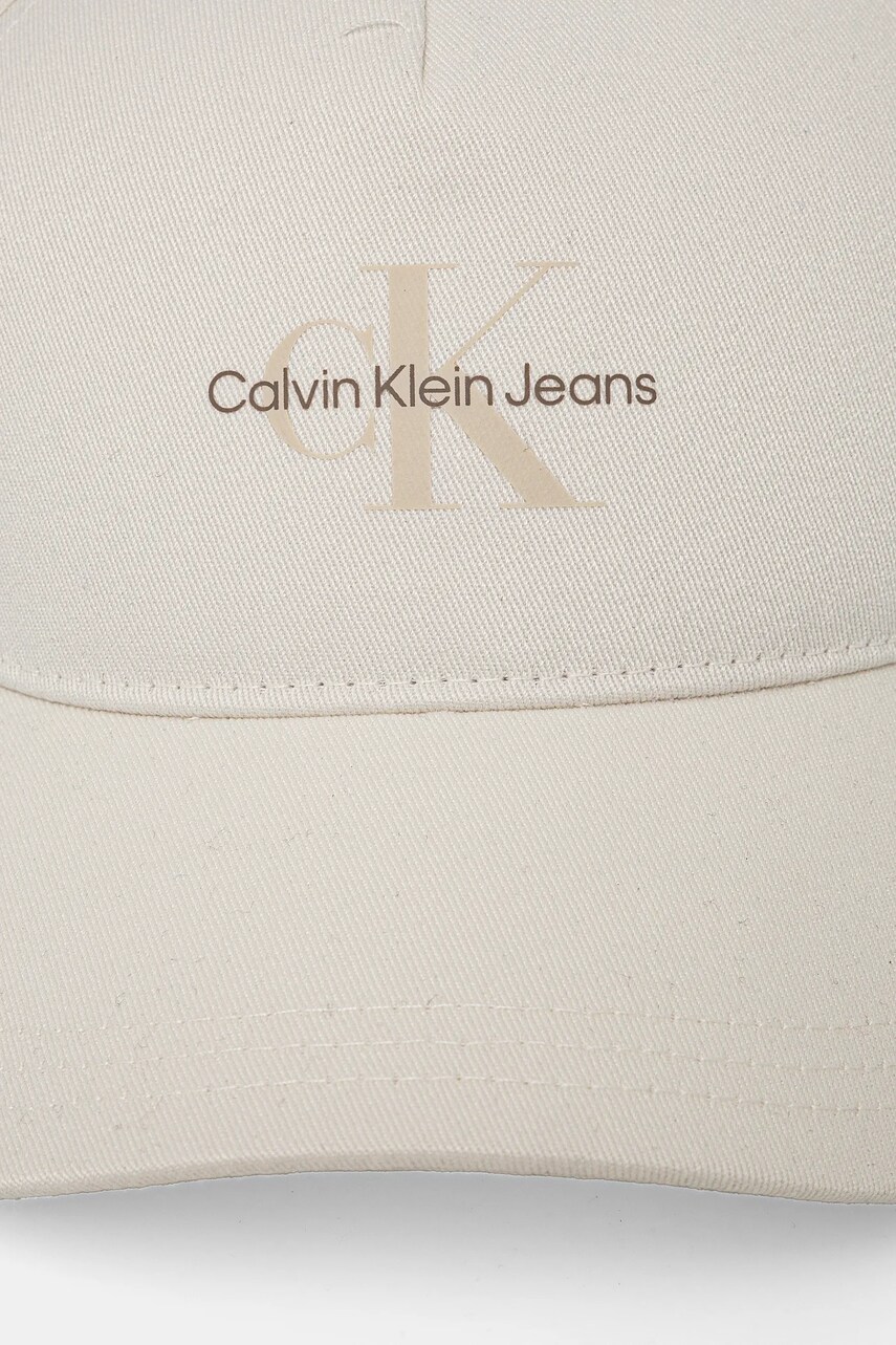 Кепка Calvin Klein Jeans колір білий з принтом K60K613056
