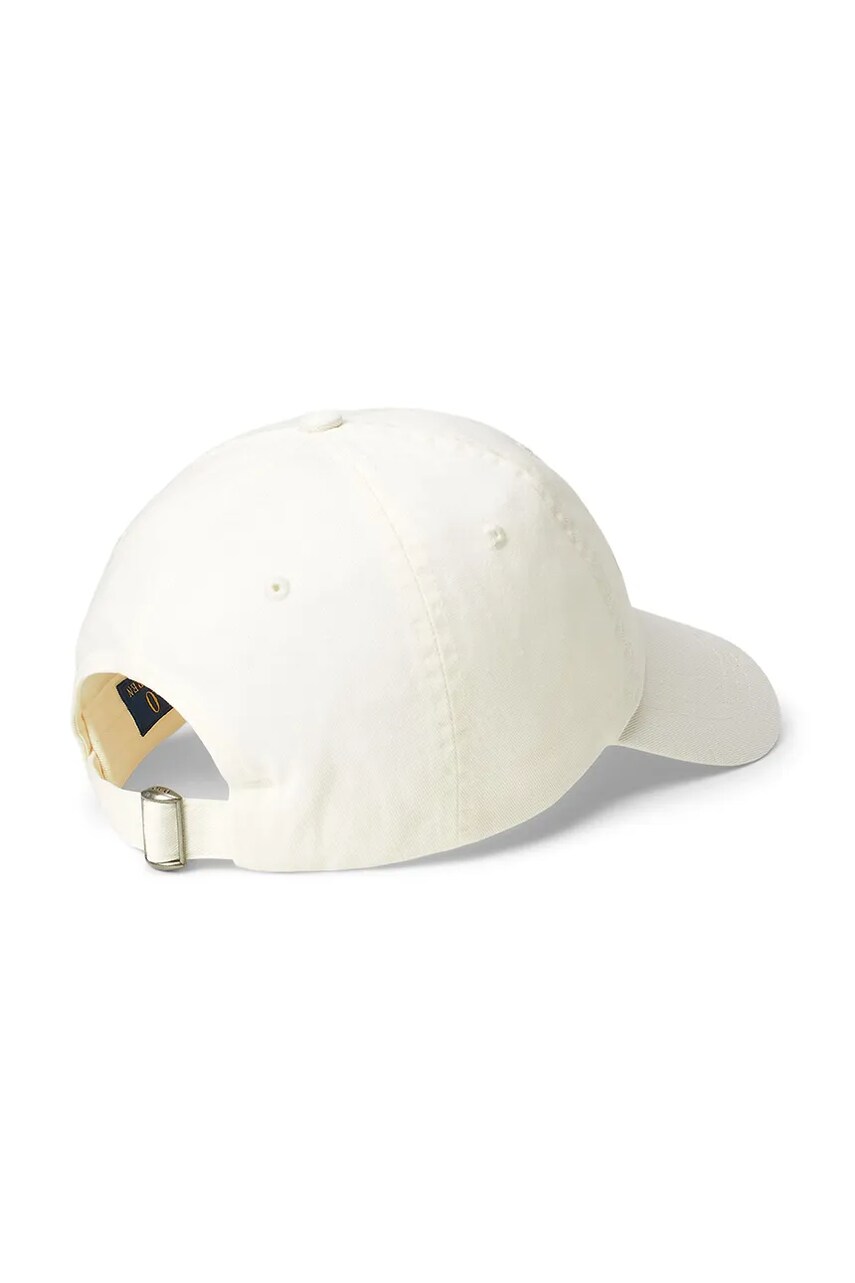 Бавовняна бейсболка Polo Ralph Lauren колір білий однотонна 211967360