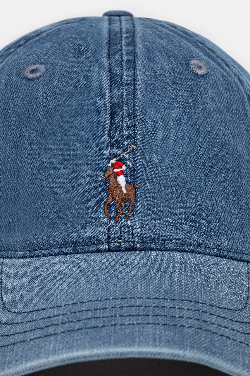 Бавовняна бейсболка Polo Ralph Lauren з аплікацією 211967367