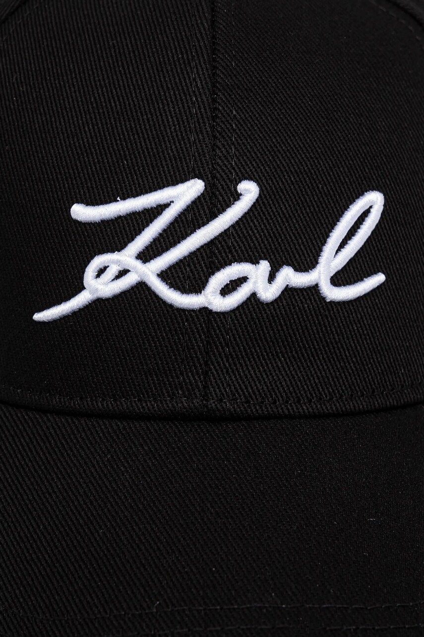 Кепка Karl Lagerfeld колір чорний однотонна A1W33069