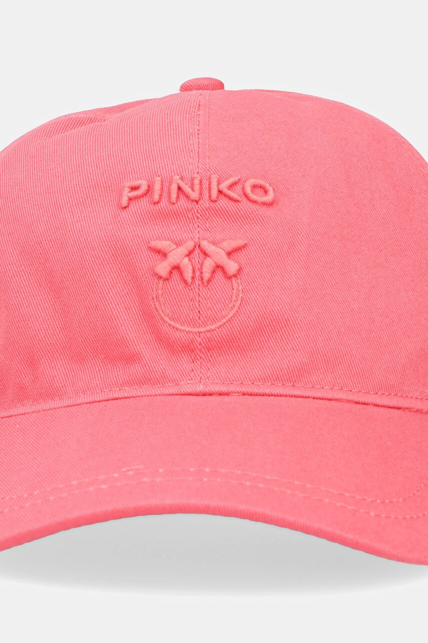 Кепка Pinko колір рожевий з аплікацією 100621 A25N