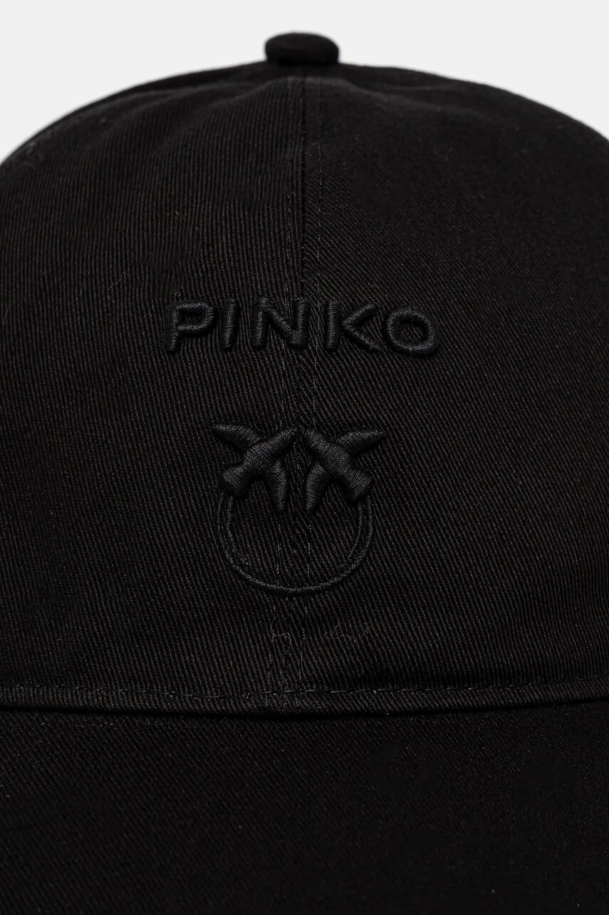 Кепка Pinko колір чорний з аплікацією 100621 A25N