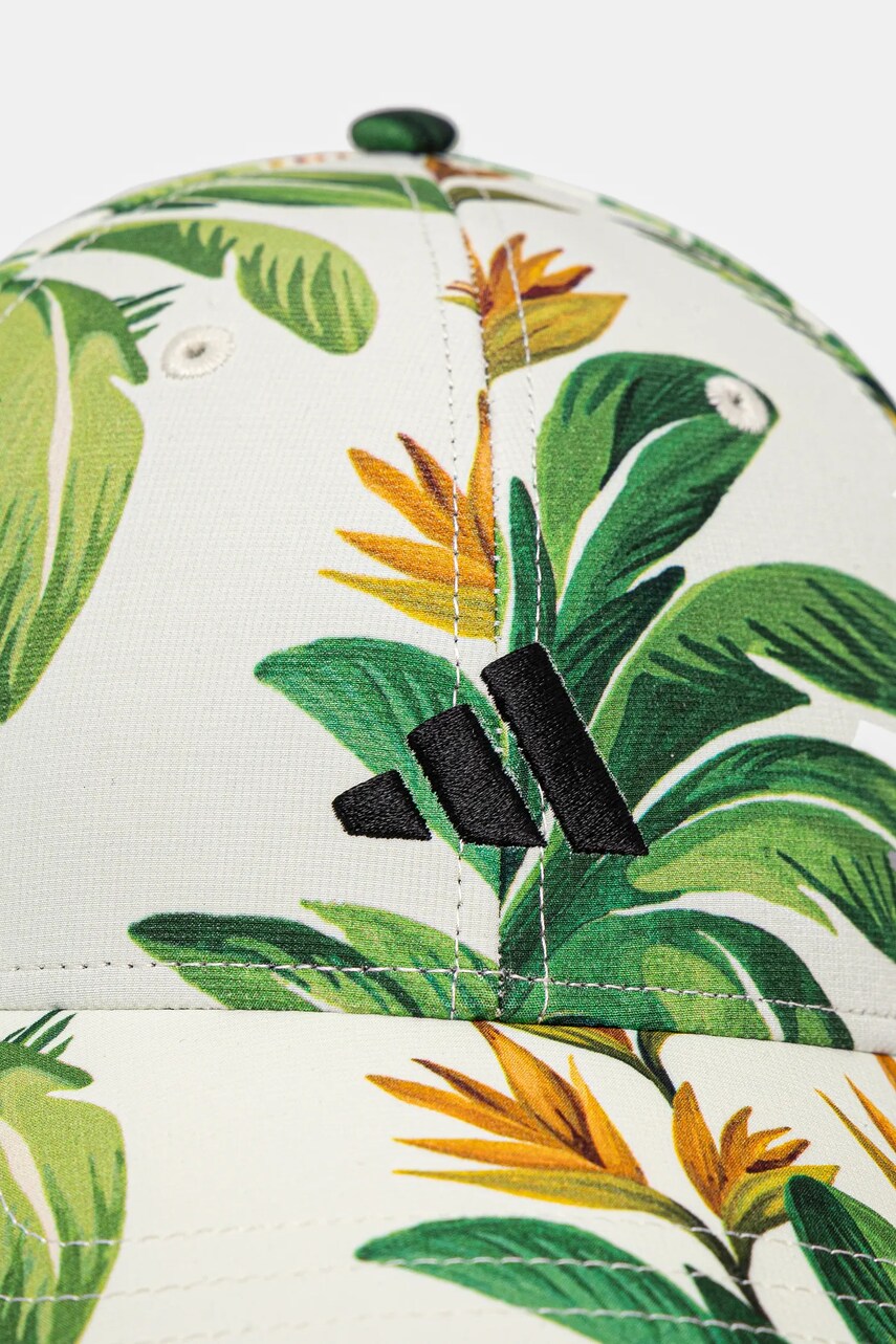 Кепка adidas x Farm Rio колір зелений візерунок JJ1689