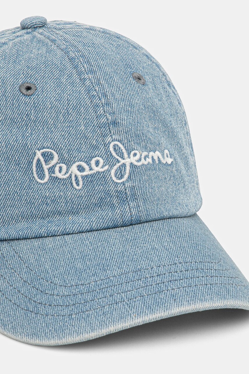Бавовняна бейсболка Pepe Jeans MARIAN CAP з аплікацією PL040365
