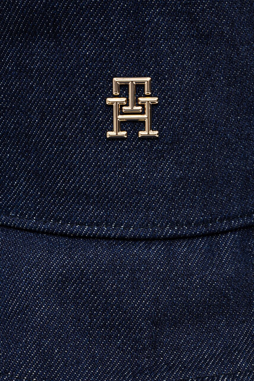 Джинсовий капелюх Tommy Hilfiger колір синій з бавовни AW0AW17133