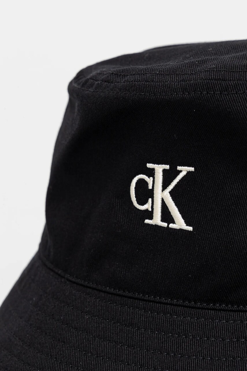 Бавовняний капелюх Calvin Klein Jeans колір чорний з бавовни LV04K5020G