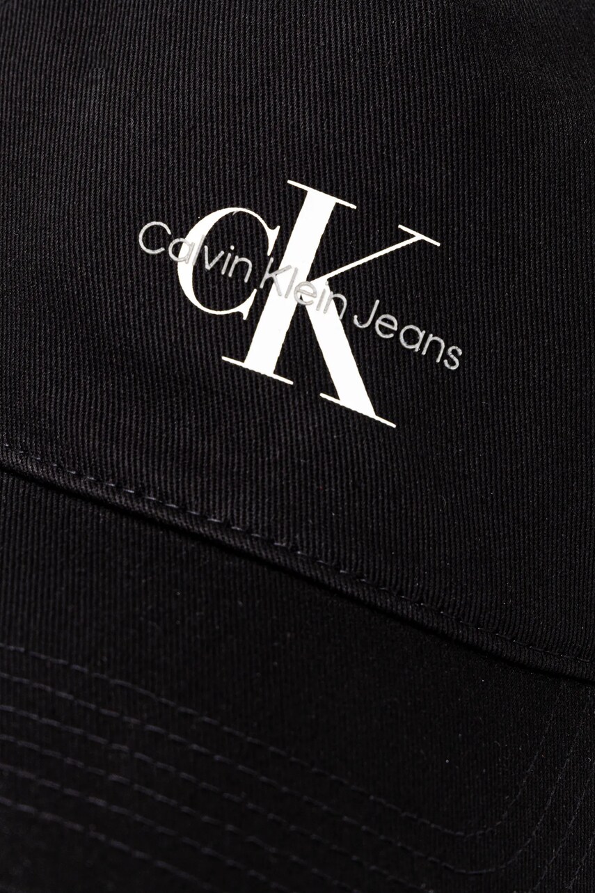 Бавовняна бейсболка Calvin Klein Jeans колір чорний однотонна LV04K5027G