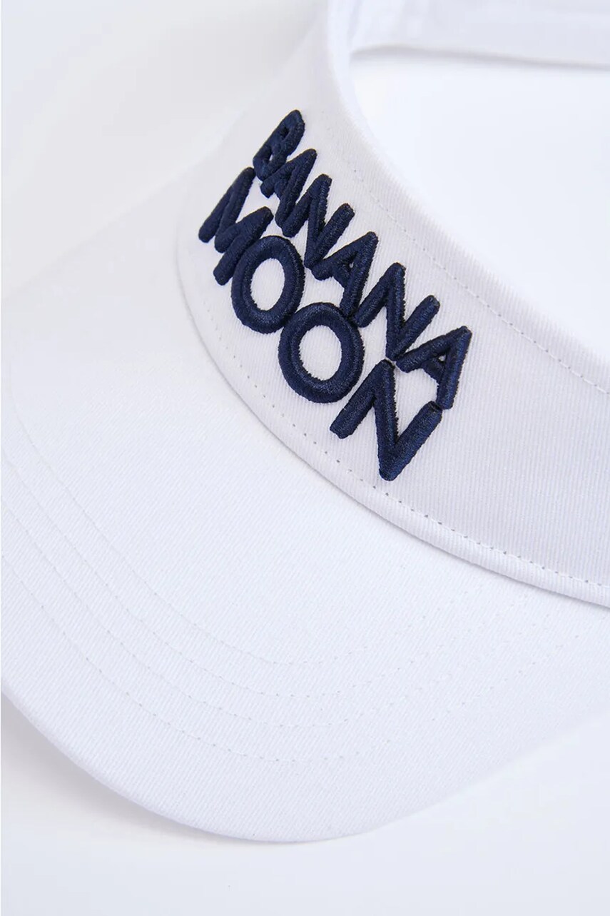 Бавовняний козирок Banana Moon Basiccap колір білий з аплікацією MAFFIN.BASICCAP