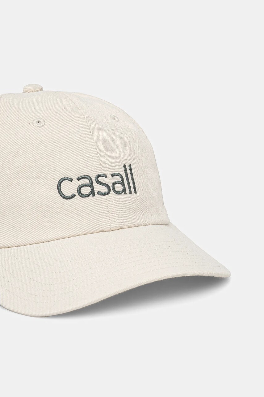 Кепка Casall колір бежевий однотонна 24198