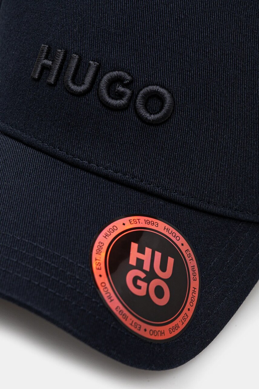 Кепка HUGO колір синій однотонна 50533410