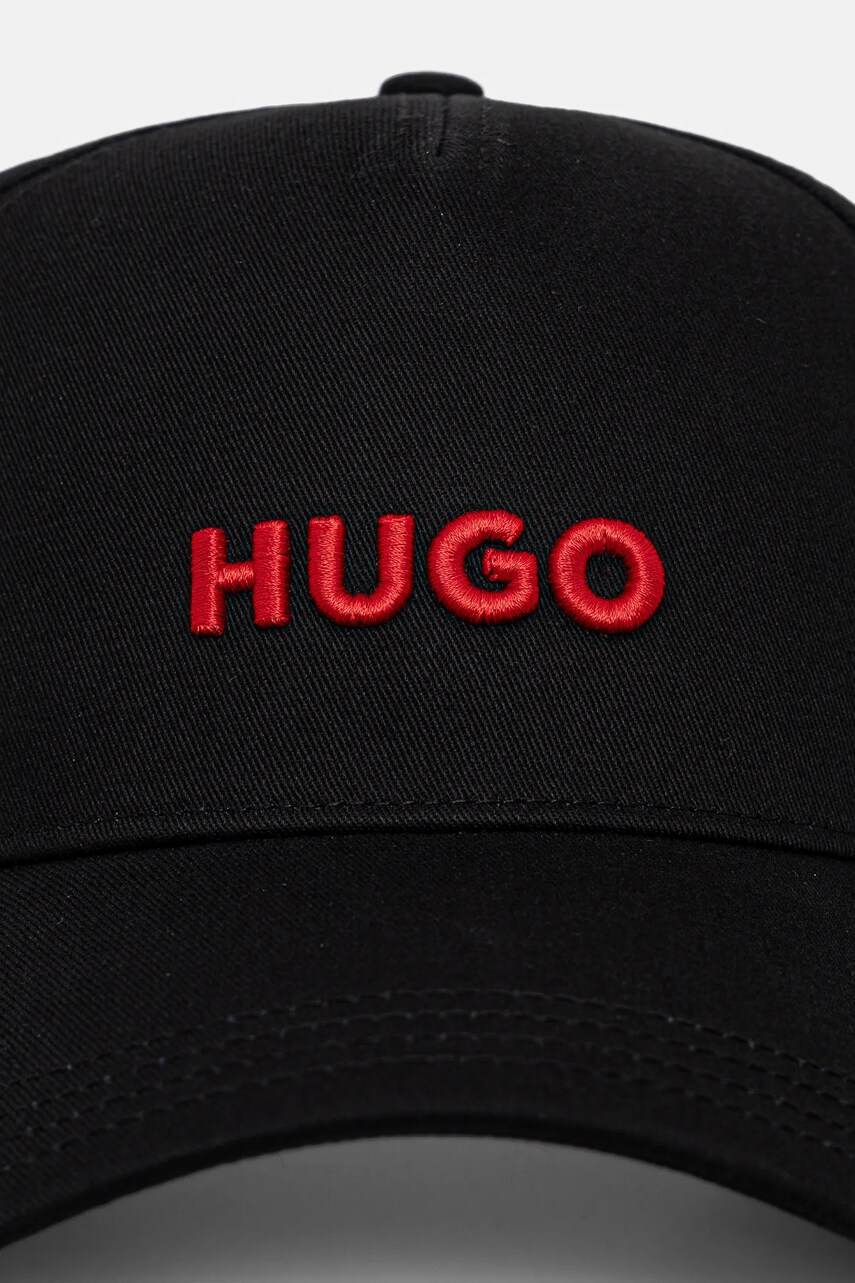 Купити Кепка HUGO колір чорний однотонна 50533410 – головне зображення