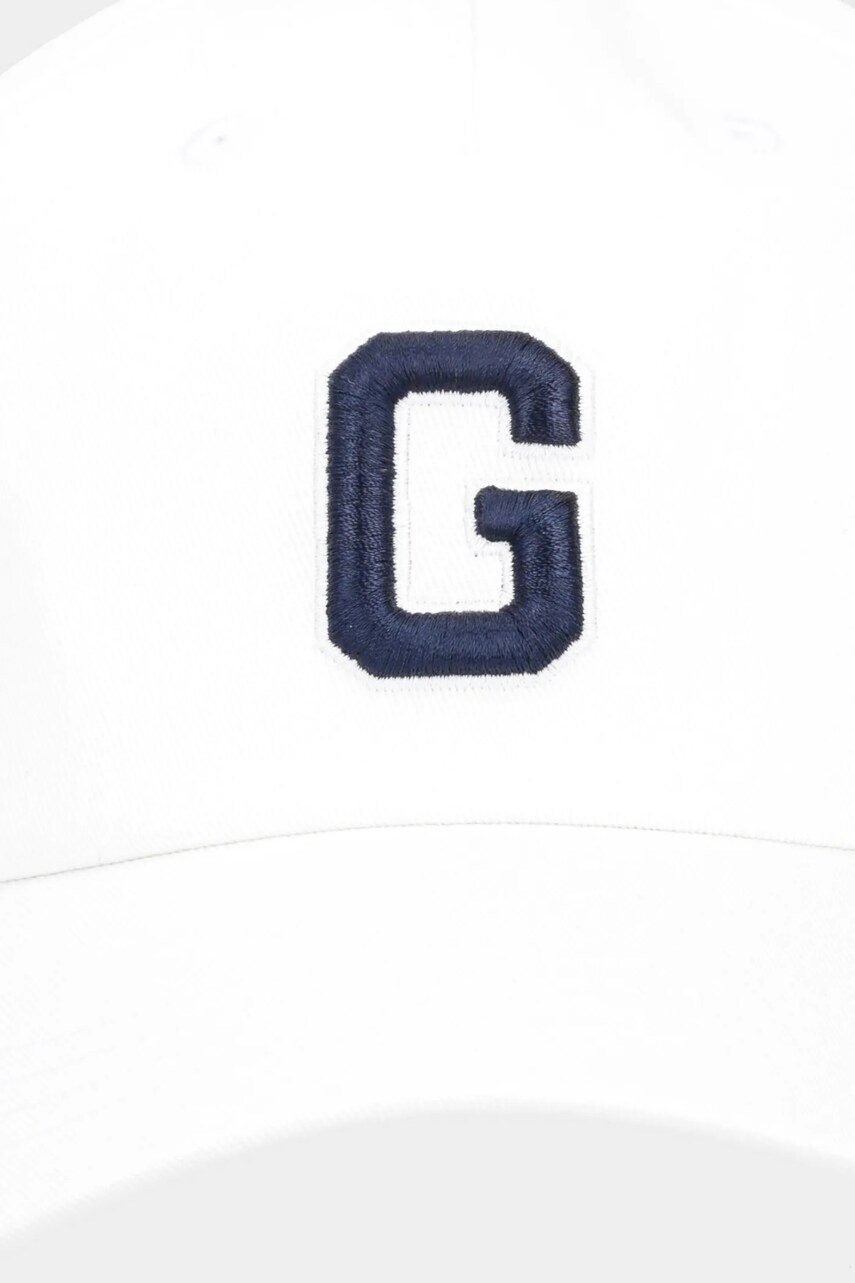Бавовняна бейсболка Guess Jeans колір білий з аплікацією M5RZ16 WF8V1