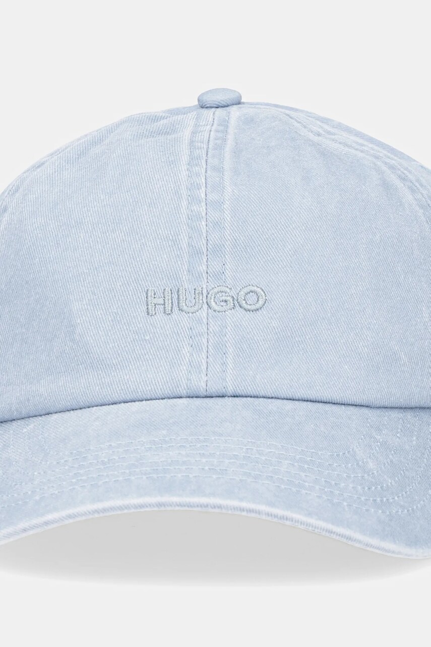 Бавовняна бейсболка HUGO однотонна 50533423