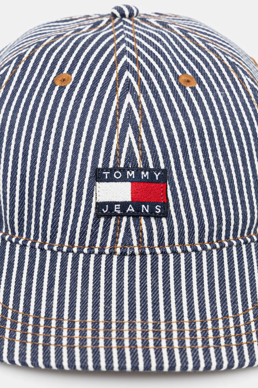 Кепка Tommy Jeans колір синій візерунок AM0AM13358
