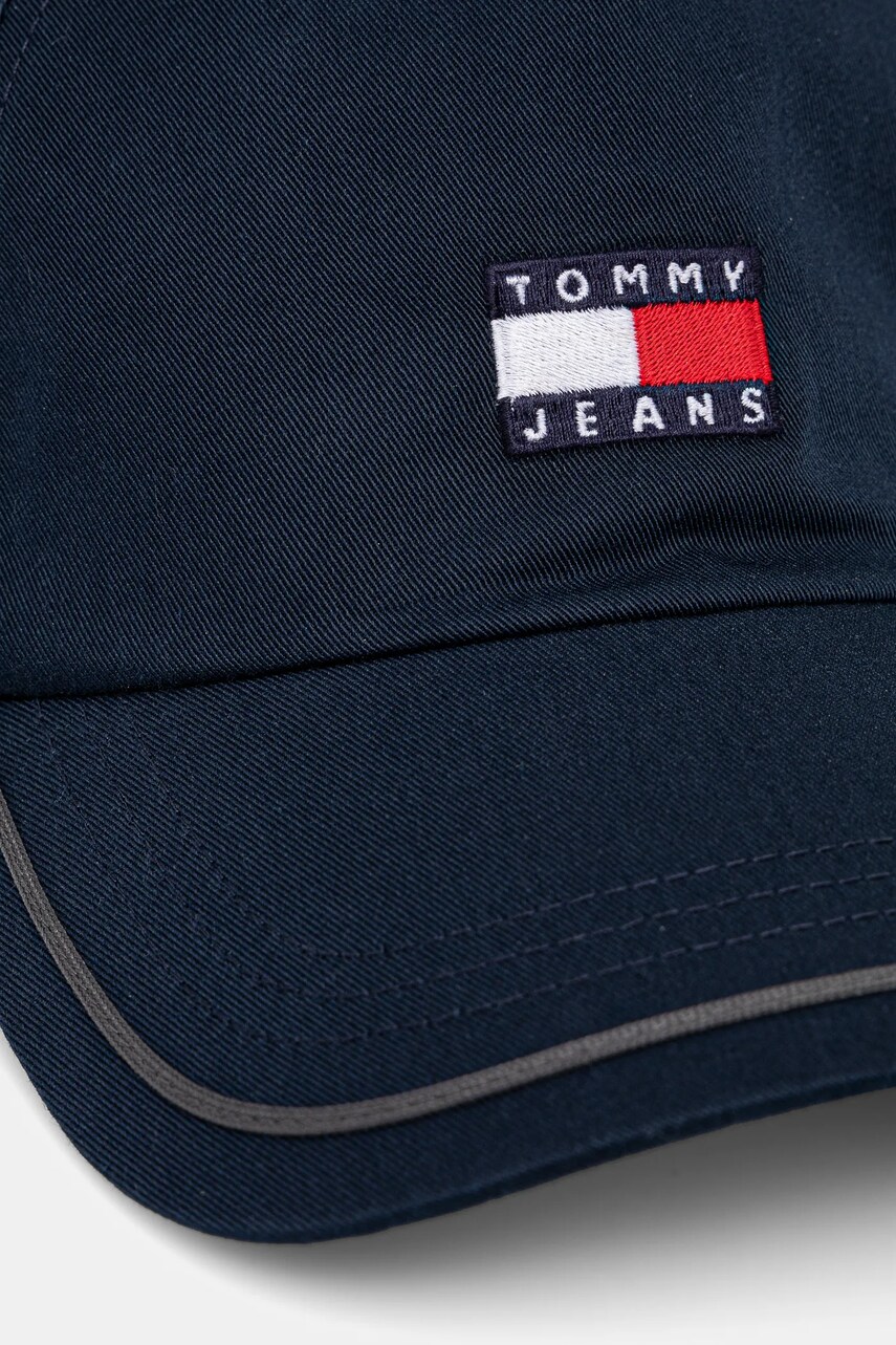 Кепка Tommy Jeans колір синій з аплікацією AM0AM13287
