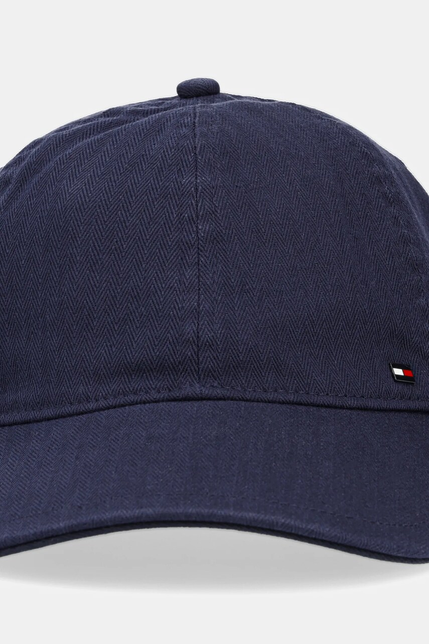 Бавовняна бейсболка Tommy Hilfiger колір синій однотонна AM0AM13006