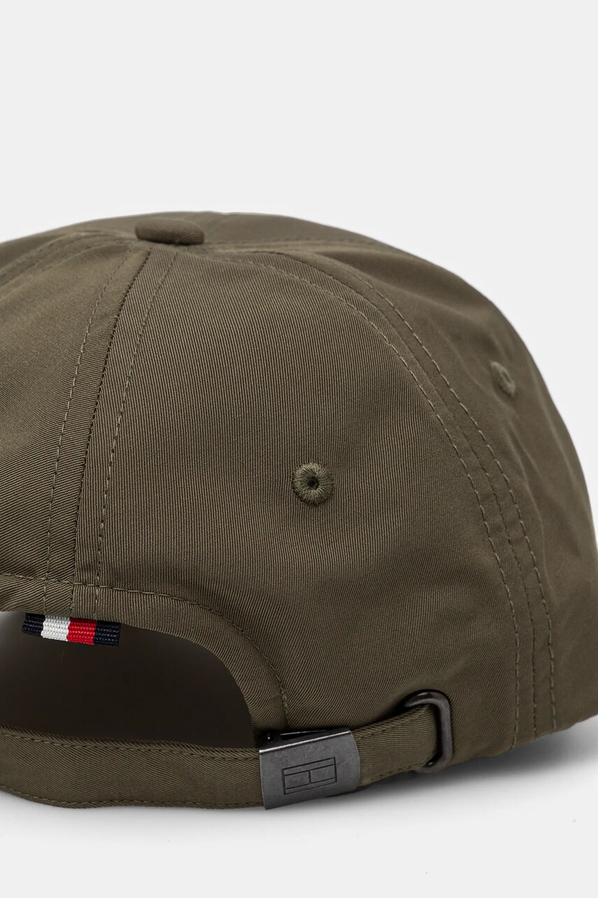Кепка Tommy Hilfiger колір зелений однотонна AM0AM13336