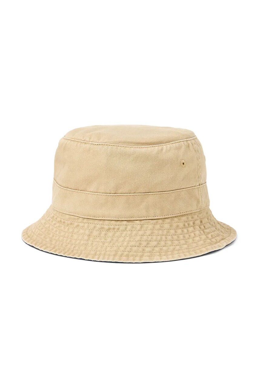 Бавовняний капелюх Polo Ralph Lauren колір бежевий з бавовни 710957163