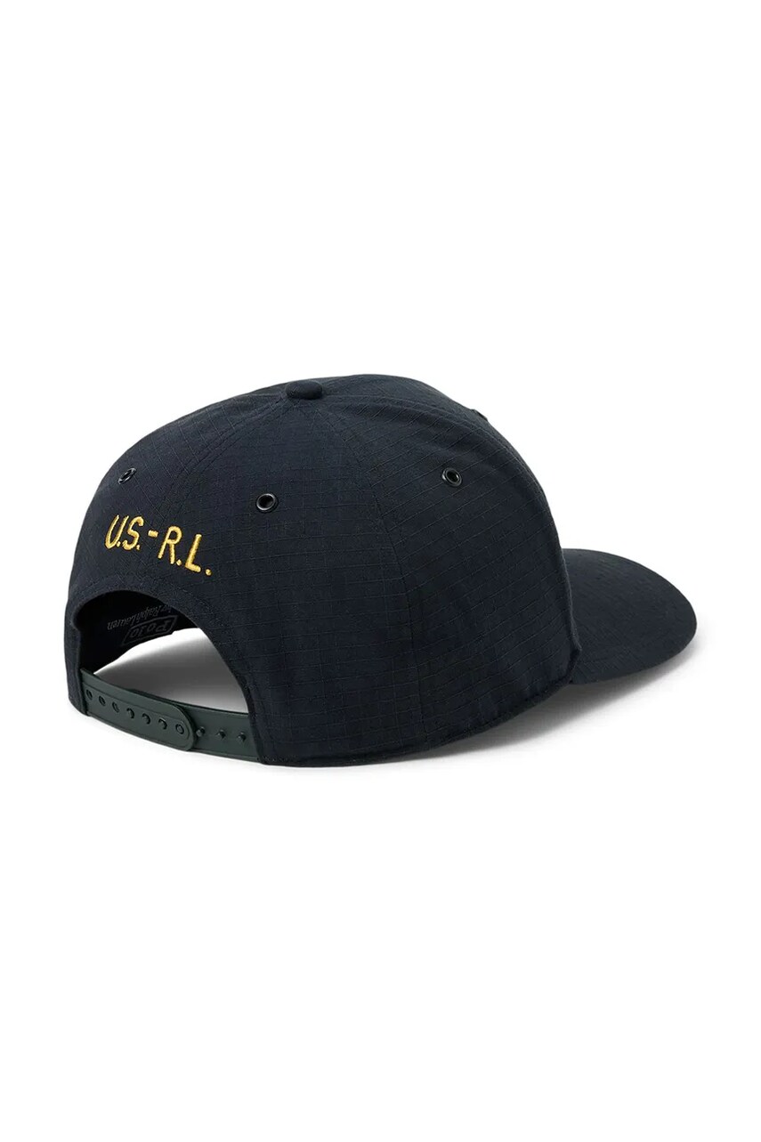 Бавовняна бейсболка Polo Ralph Lauren колір чорний з аплікацією 710957343
