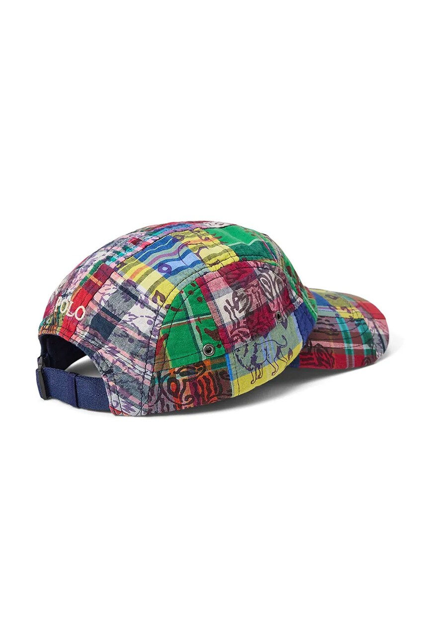 Бавовняна бейсболка Polo Ralph Lauren візерунок 710958067