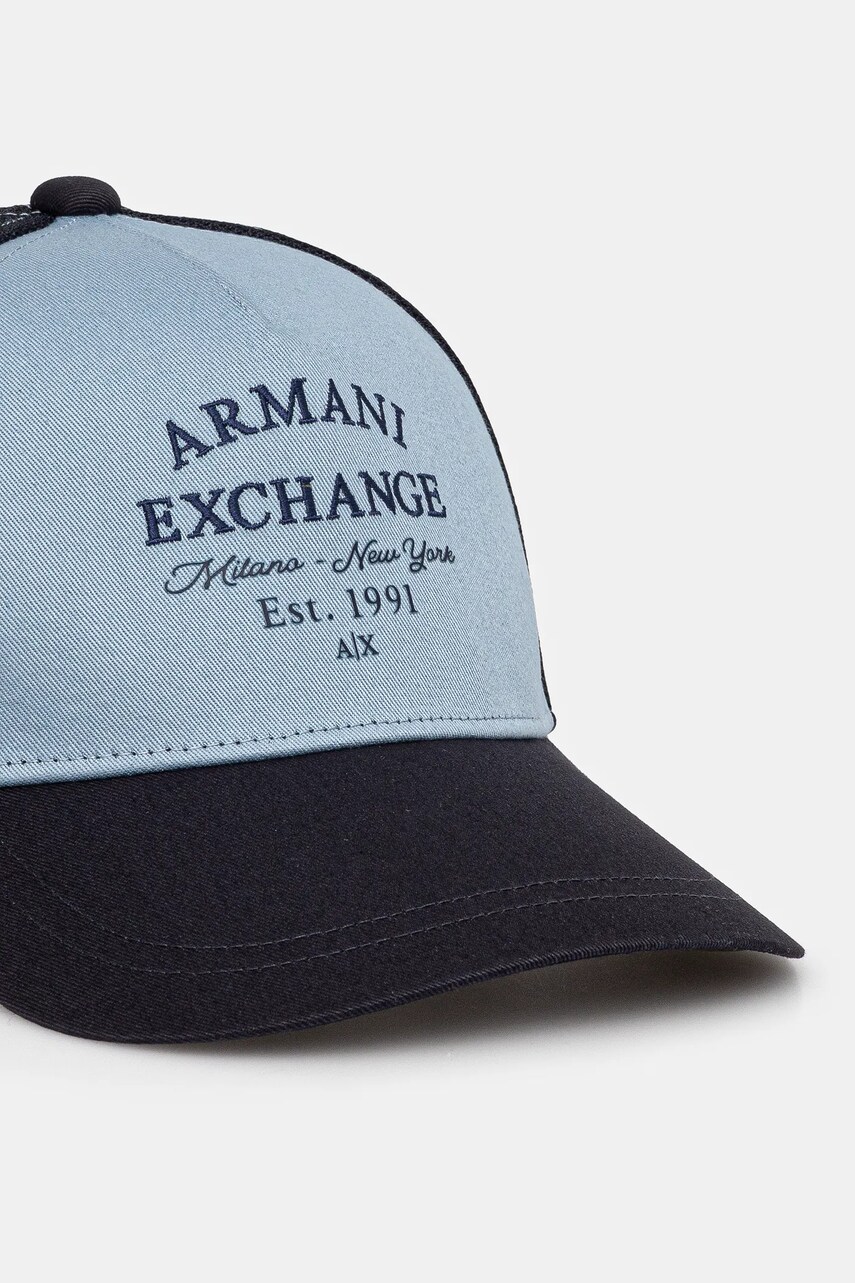 Кепка Armani Exchange колір синій з аплікацією XM000809 AF13639