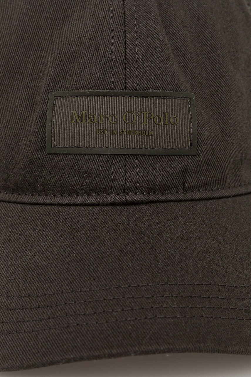 Бавовняна бейсболка Marc O'Polo колір зелений з аплікацією 520803801008