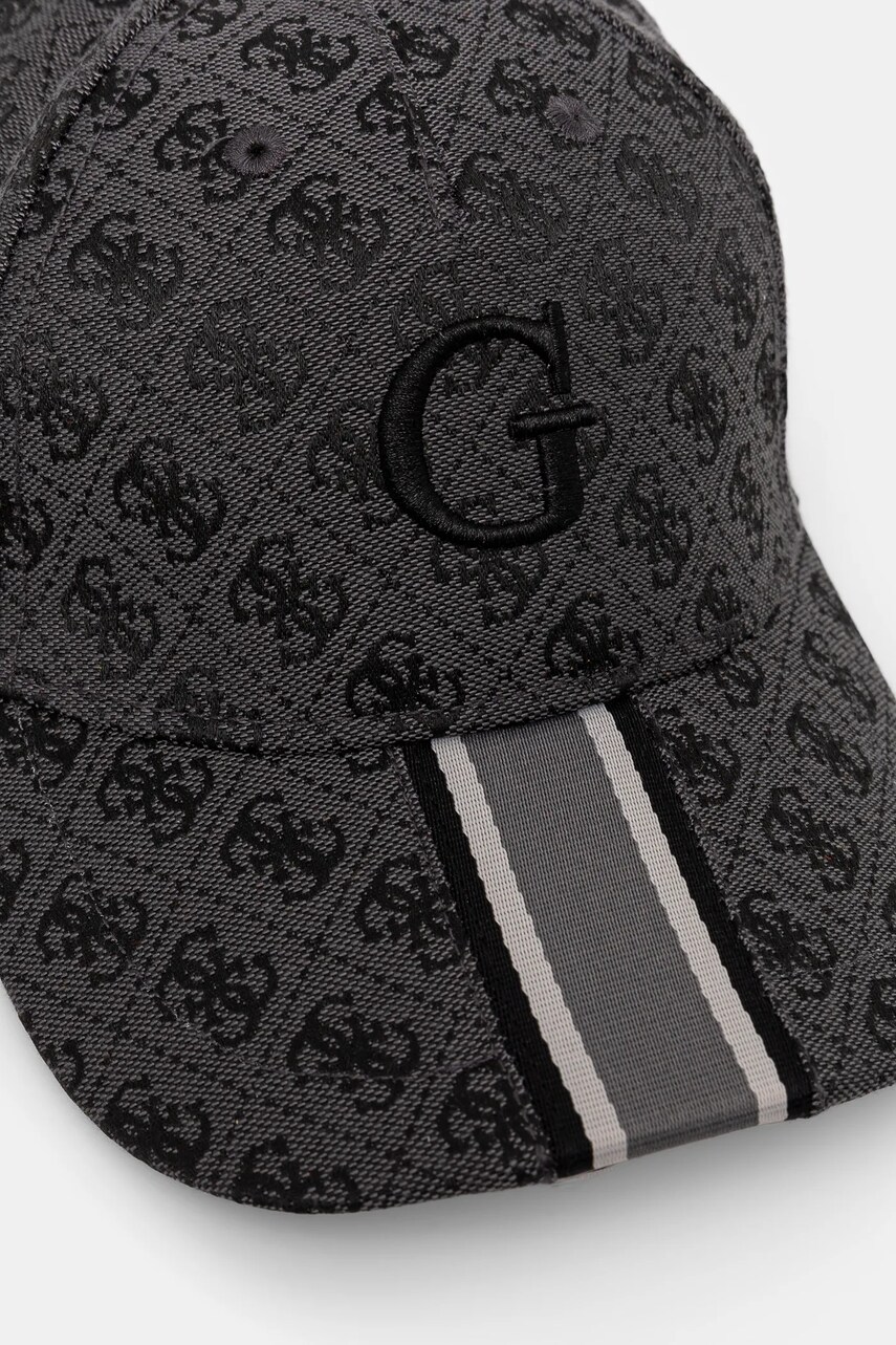 Кепка Guess LONDON колір сірий візерунок AM9497 POL01