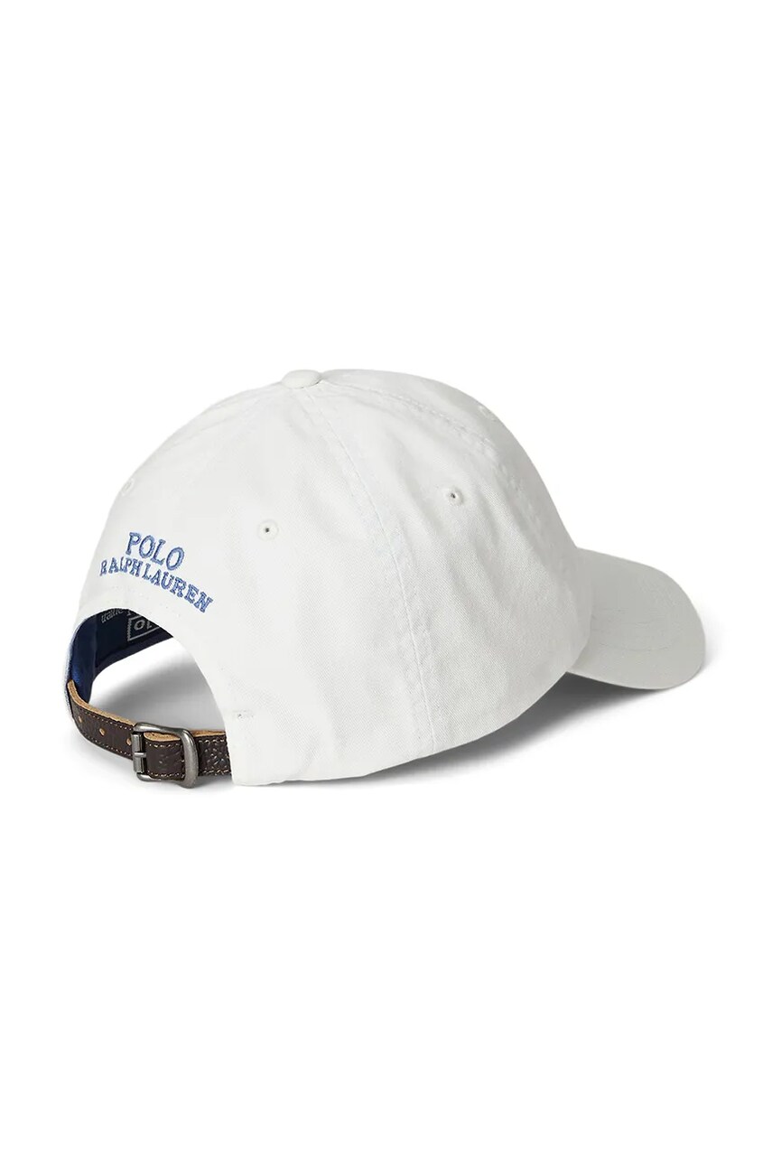 Бавовняна бейсболка Polo Ralph Lauren колір бежевий з аплікацією 710963775