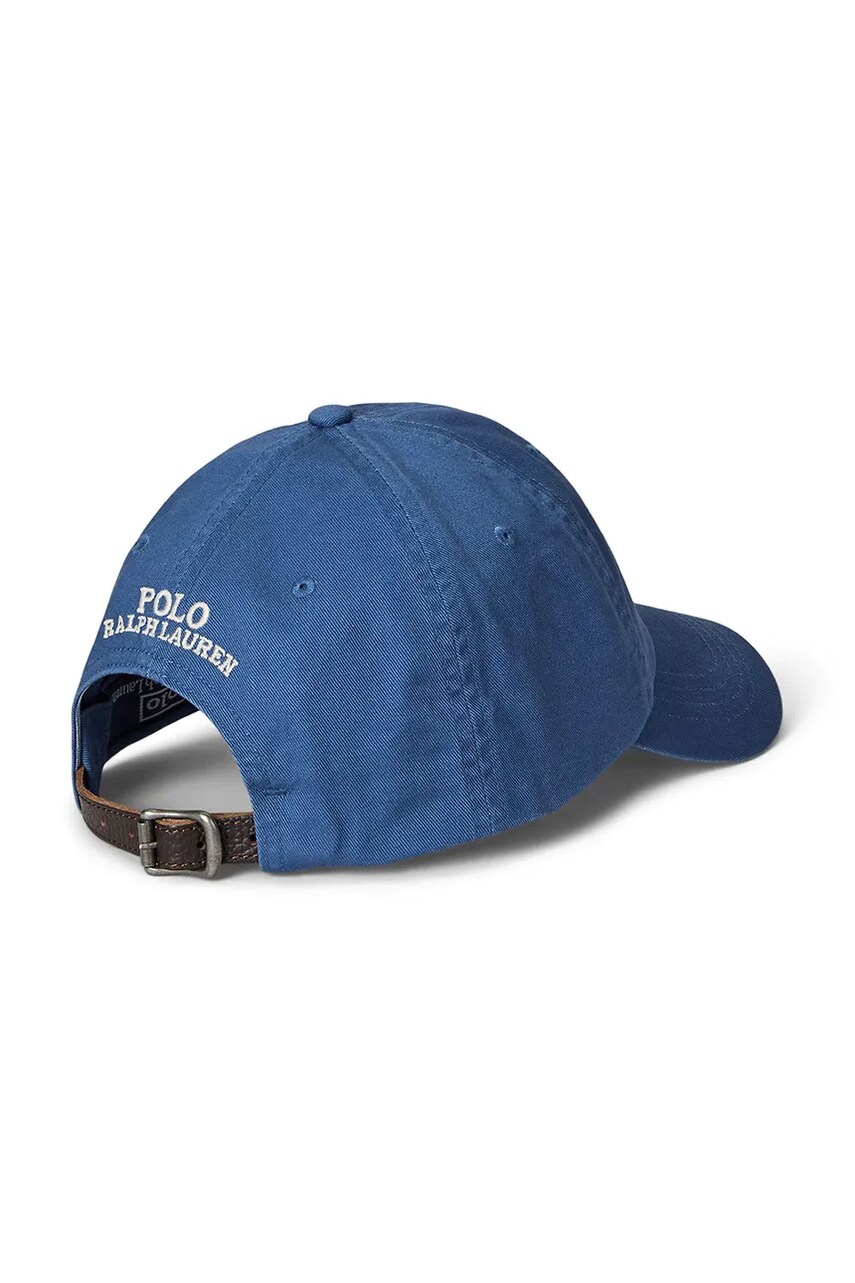 Бавовняна бейсболка Polo Ralph Lauren колір синій з аплікацією 710963777