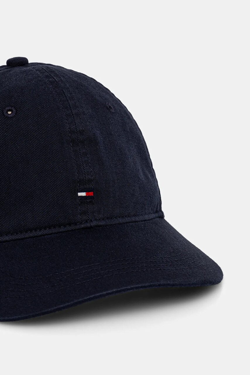 Бавовняна бейсболка Tommy Hilfiger колір синій однотонна AM0AM13159