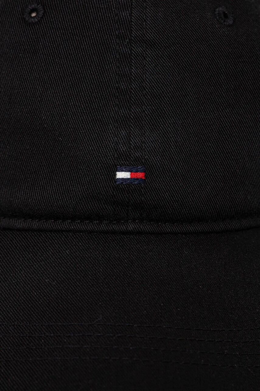 Бавовняна бейсболка Tommy Hilfiger колір чорний однотонна AM0AM13159