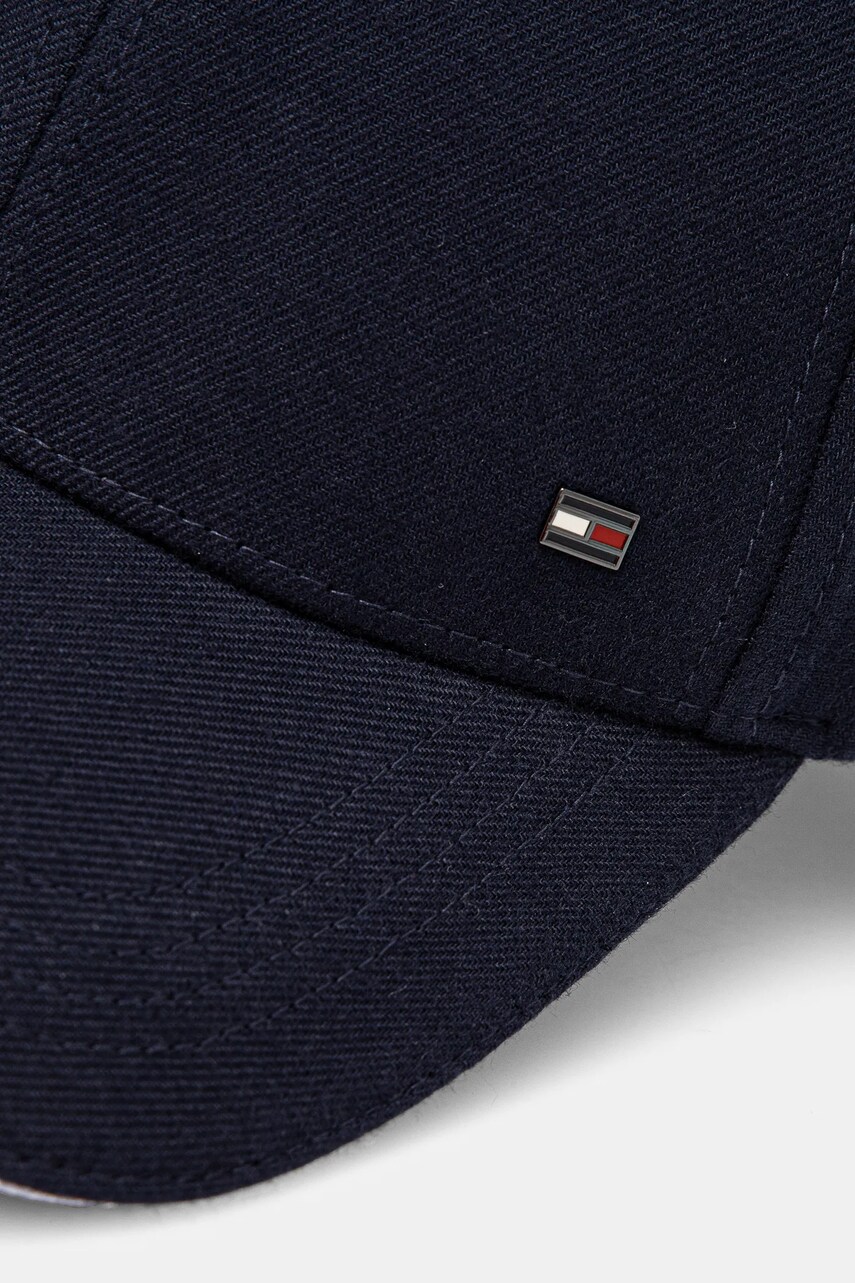 Бавовняна бейсболка Tommy Hilfiger колір синій однотонна AM0AM13164