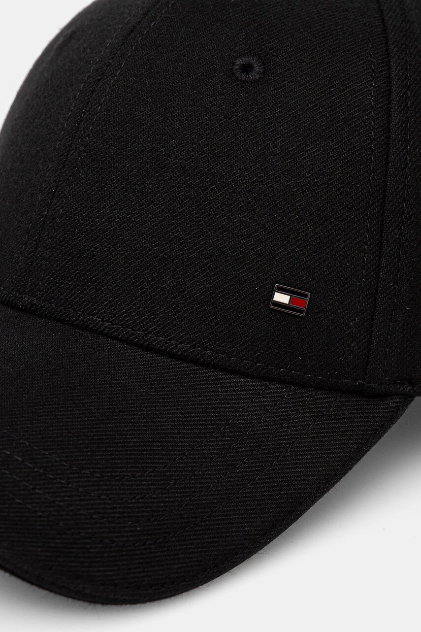 Бавовняна бейсболка Tommy Hilfiger колір чорний однотонна AM0AM13164