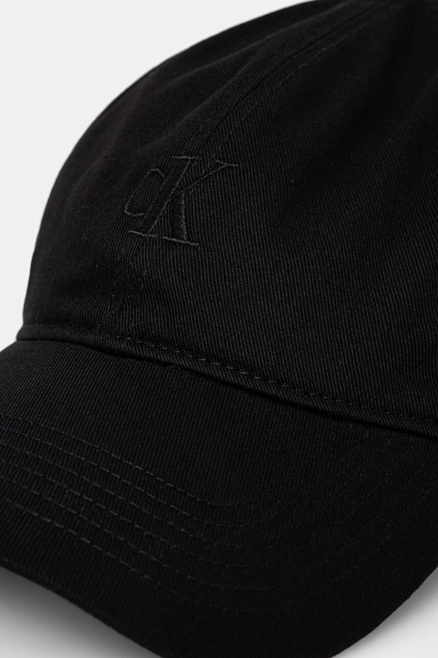 Бавовняна бейсболка Calvin Klein Jeans колір чорний з аплікацією LV04G5002G