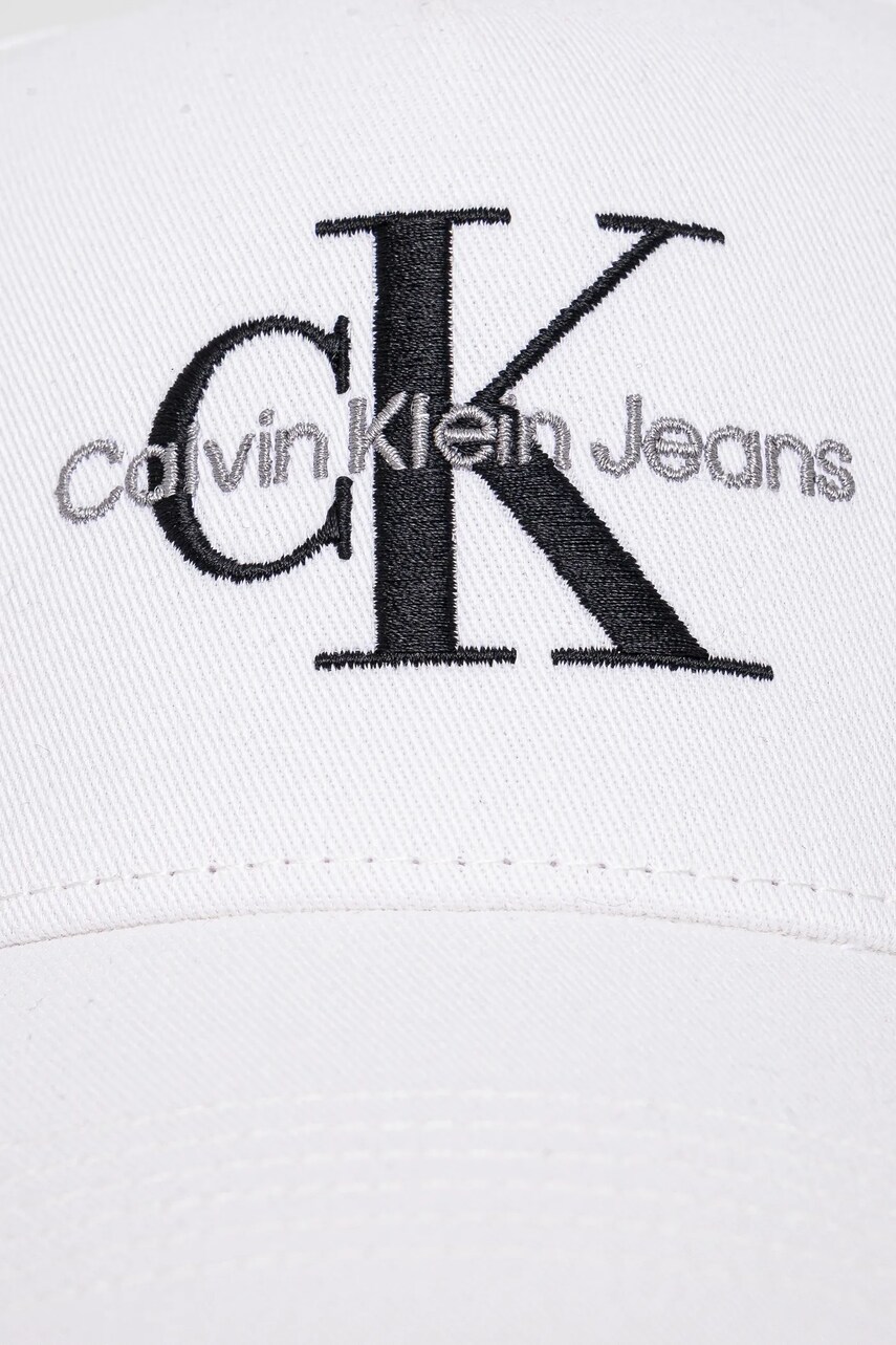 Кепка Calvin Klein Jeans колір білий з аплікацією LV04G5065G