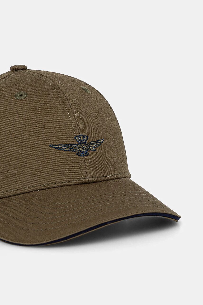 Кепка Aeronautica Militare колір зелений з аплікацією HA1212CT3299