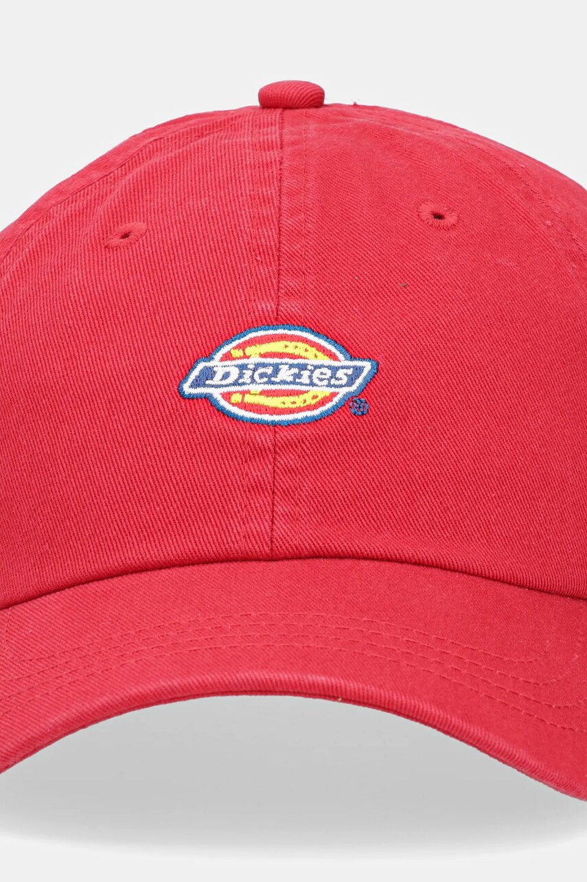 Бавовняна бейсболка Dickies колір червоний з аплікацією DK0A4TKV0ER1
